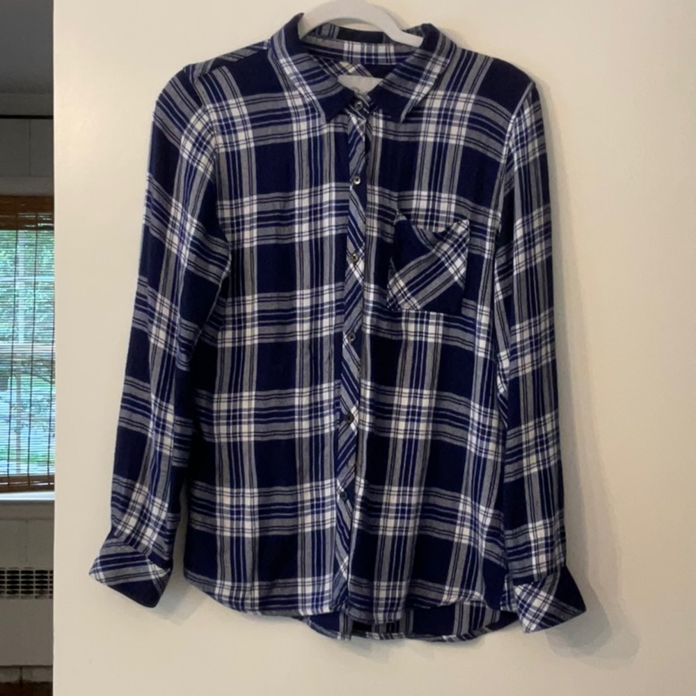 Rails Hunter Plaid Shirt Midnight/Cobalt Blue